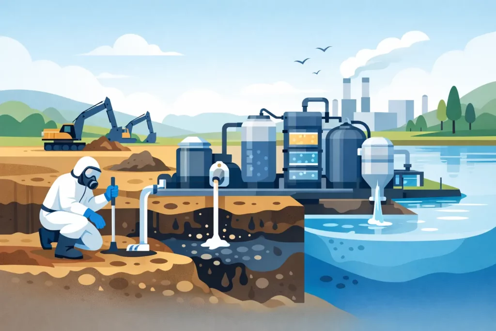 PFAS sanering technieken in de praktijk