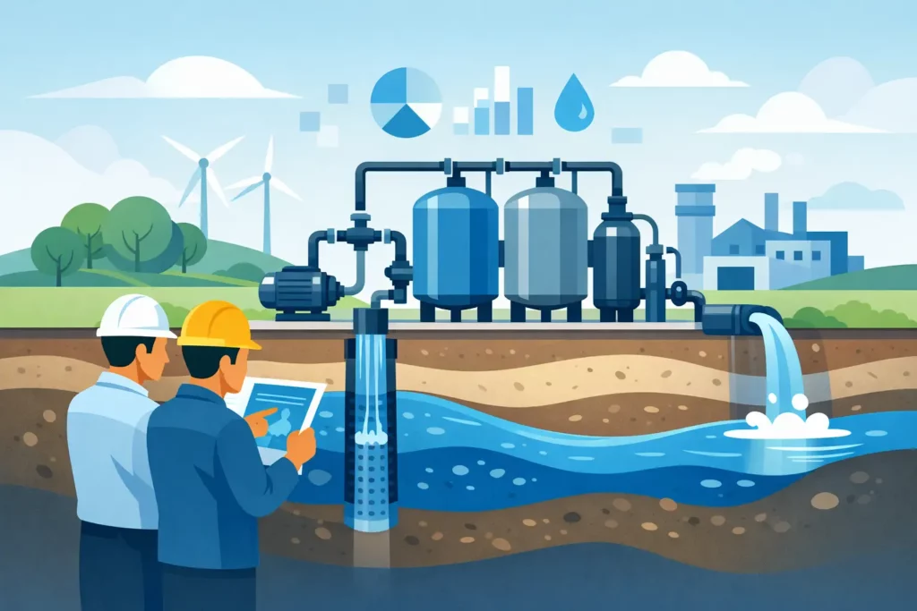 Grondwater filterinstallatie dimensioneren