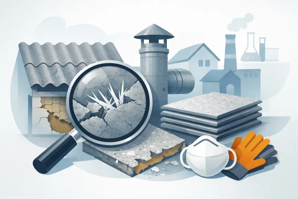 Hoe herken je asbesthoudende materialen?