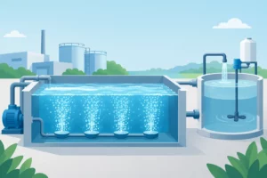 Beluchting of neutralisatie van proceswater